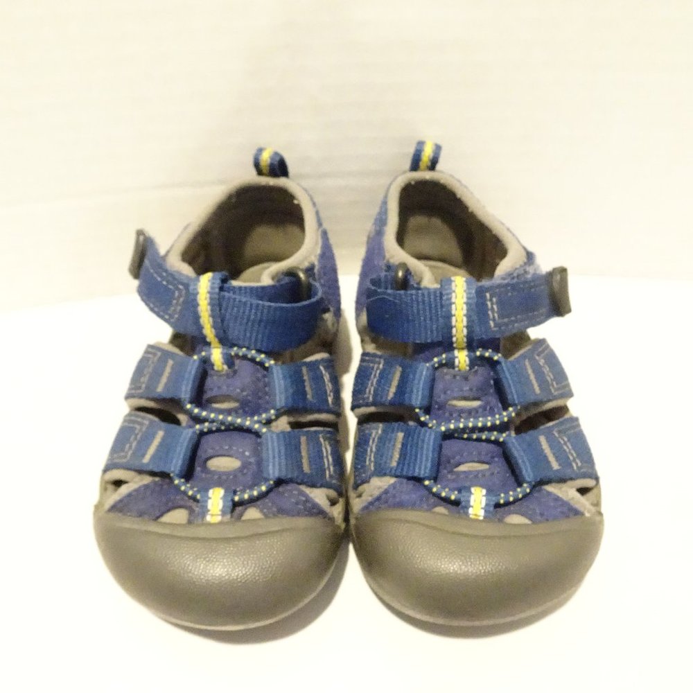 KEEN Newport H2 Water Shoes Sandals Boys Blue Yellow Size 6 Toddler